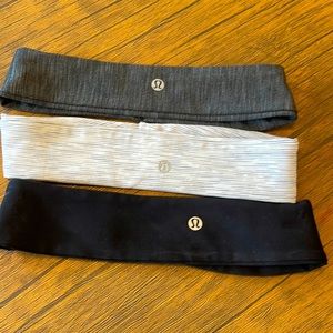 Lululemon Running headband set. 3 total